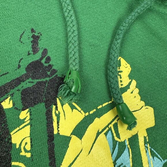 Y2K Nintendo Mens Hoodie Size Large Distressed Zelda Game Sweatshirt Green 2006 - Picture 5 of 16